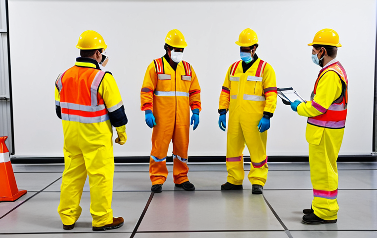 항공화물 실기 시험 준비 가이드 - Secure Palletization Scene**

"A warehouse scene showcasing the proper palletization of cargo. Worke...