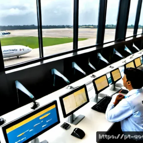 Home 17 항공화물 포워딩 회사에서의 근무 환경 - Photorealistic air cargo forwarding office in São Paulo, Brazil, wide-angle documentary composition:...